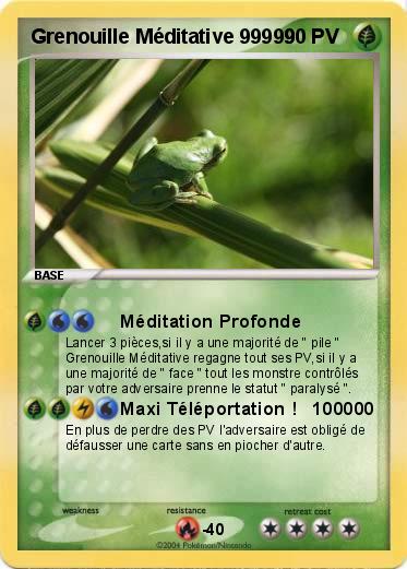 Pokemon Grenouille Méditative 99999