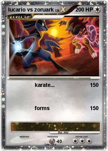 Pokemon lucario vs zoruark