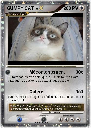 Pokemon GUMPY CAT