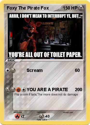 Pokemon Foxy The Pirate Fox