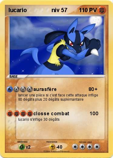 Pokemon lucario                niv 57