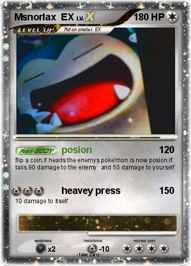 Pokemon Msnorlax  EX