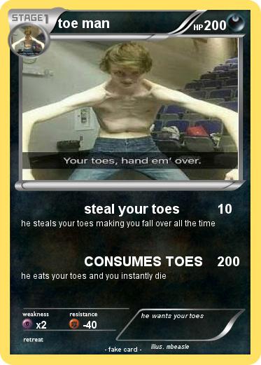 Pokemon toe man