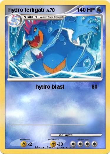 Pokemon hydro ferligatr