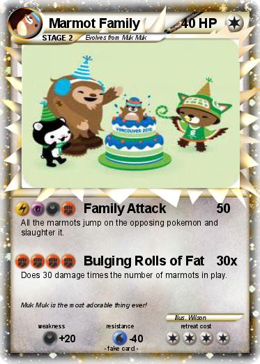 Pokemon Marmot Family