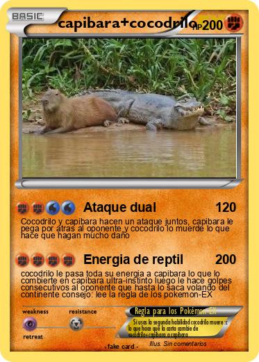 Pokemon capibara+cocodrilo