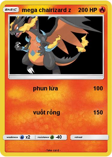 Pokemon mega chairizard z