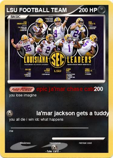 Pokemon LSU FOOTBALL TEAM