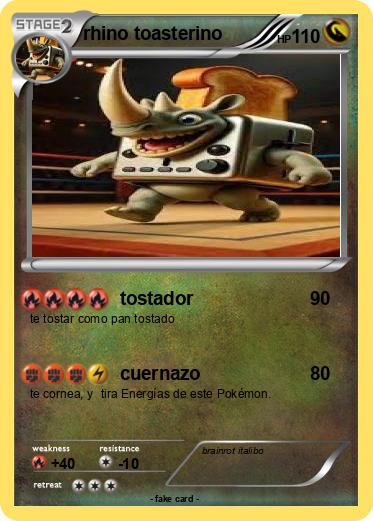 Pokemon rhino toasterino