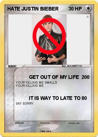 Pokemon HATE JUSTIN BIEBER