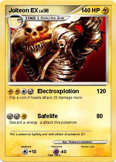Pokemon Jolteon EX