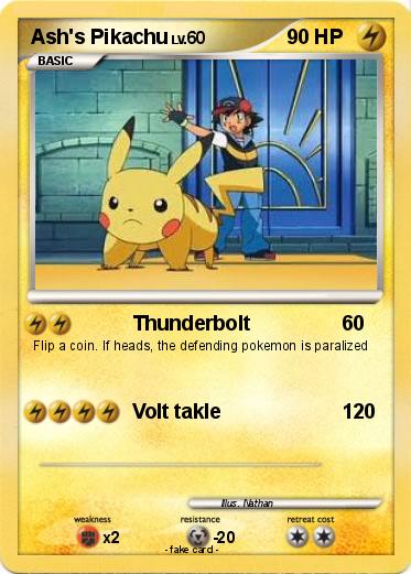 Pokemon Ash's Pikachu