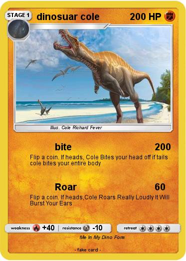 Pokemon dinosuar cole