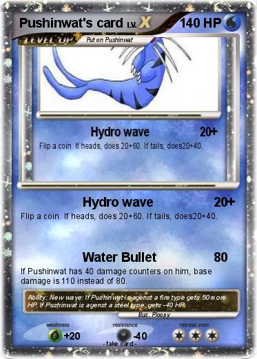 Pokemon Pushinwat's card