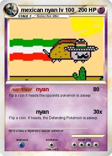 Pokemon mexican nyan lv 100