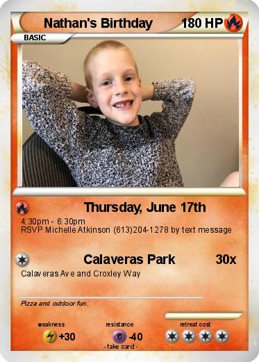 Pokemon Nathan's Birthday