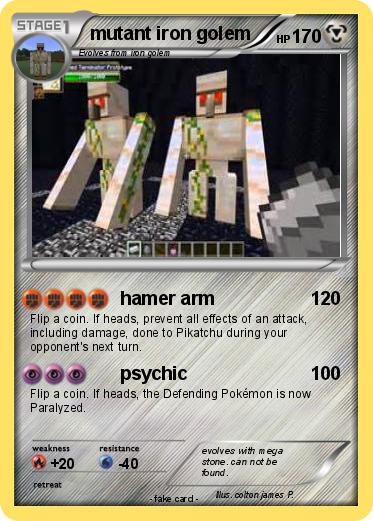 Pokemon mutant iron golem