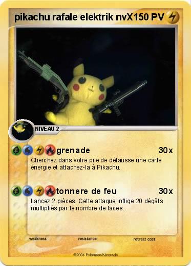 Pokemon pikachu rafale elektrik nvX