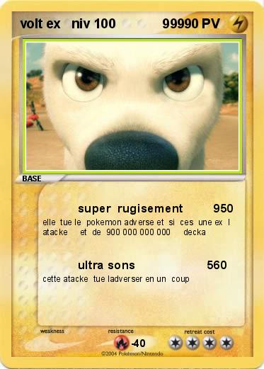 Pokemon volt ex   niv 100             999