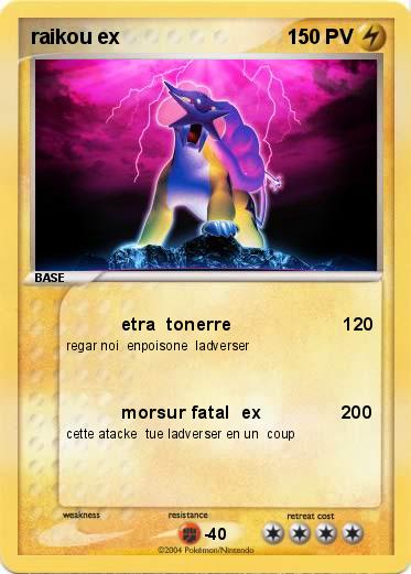 Pokemon raikou ex