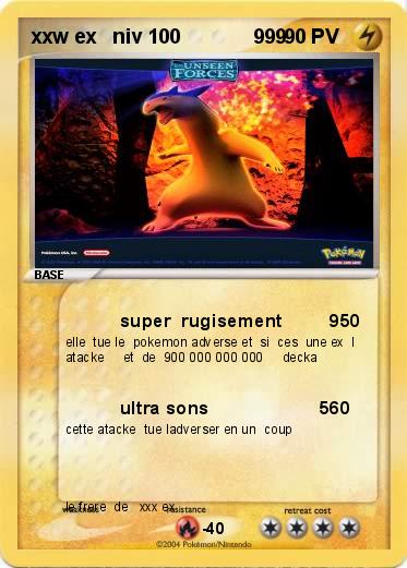 Pokemon xxw ex   niv 100             999