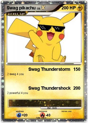 Pokemon Swag pikachu