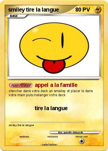 Pokemon smiley tire la langue