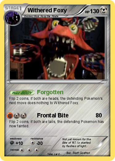 Pokemon Withered Foxy