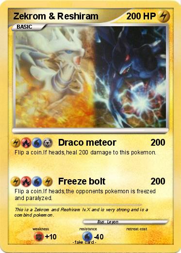 Pokemon Zekrom & Reshiram