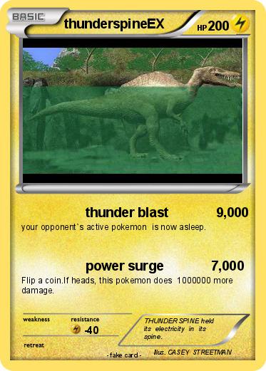 Pokemon thunderspineEX