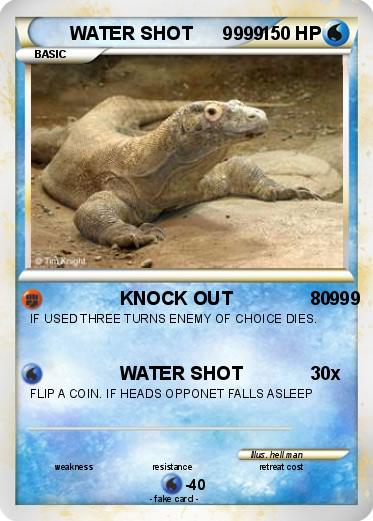 Pokemon WATER SHOT      9999
