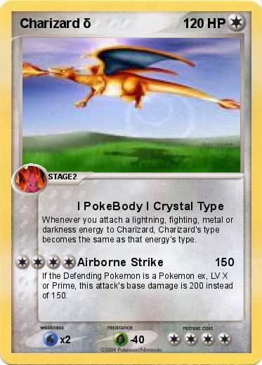 Pokemon Charizard δ