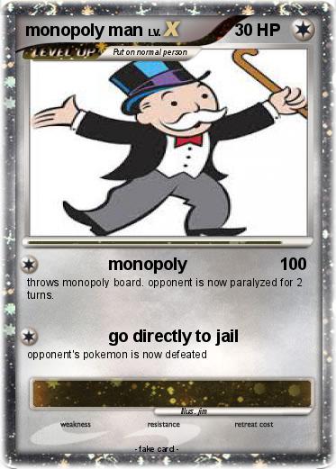 Pokemon monopoly man