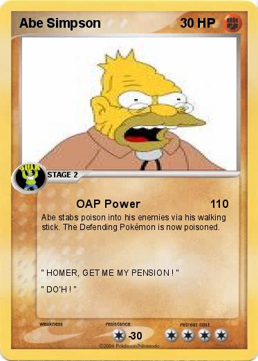 Pokemon Abe Simpson
