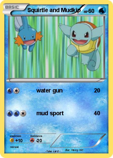 Pokemon Squirtle and Mudkip