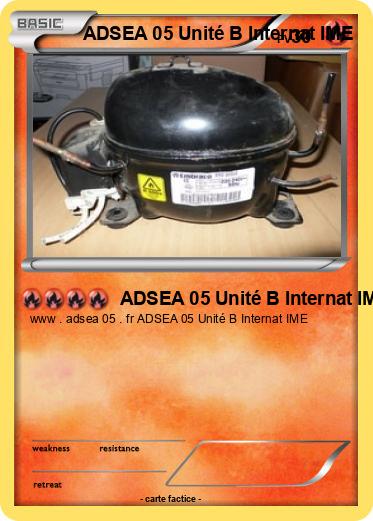 Pokemon ADSEA 05 Unité B Internat IME