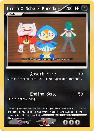 Pokemon Lirin X Noba X Kurodo