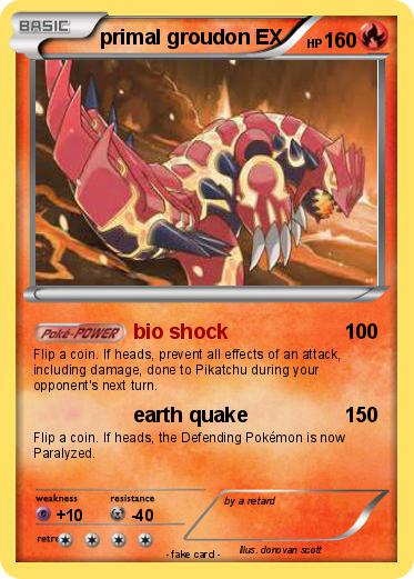 Pokemon primal groudon EX