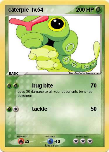Pokemon caterpie  lv.54