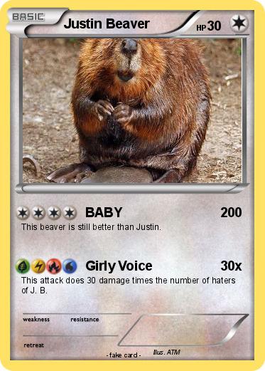 Pokemon Justin Beaver
