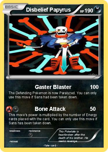 Pokemon Disbelief Papyrus
