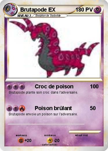 Pokemon Brutapode EX