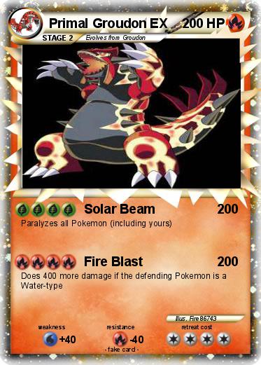 Pokemon Primal Groudon EX