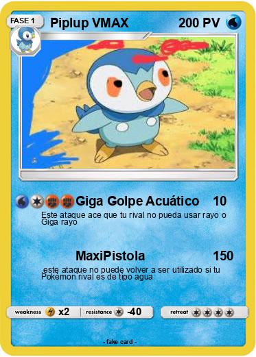 Pokemon Piplup VMAX