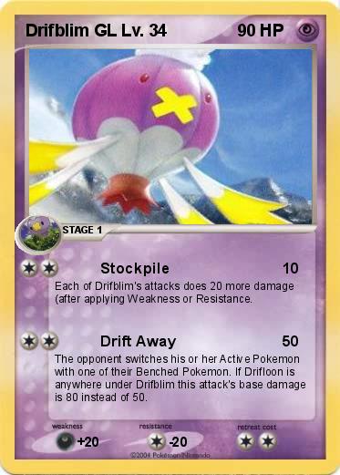 Pokemon Drifblim GL Lv. 34
