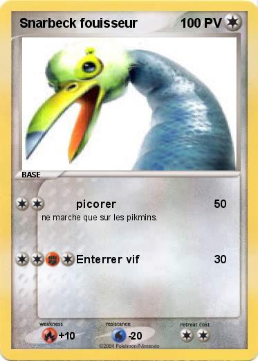 Pokemon Snarbeck fouisseur