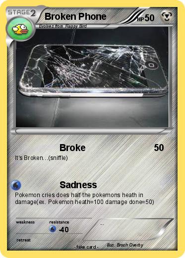 Pokemon Broken Phone