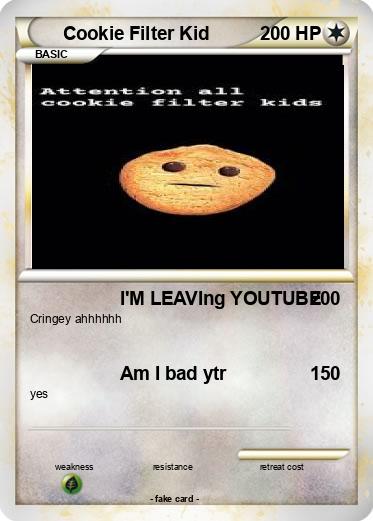 Pokemon Cookie Filter Kid