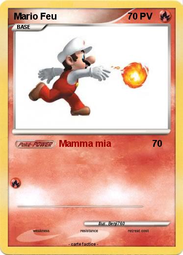 Pokemon Mario Feu
