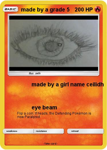 Pokemon made by a grade 5